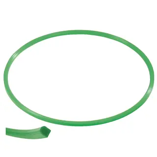 Tunnband i plast | 70 cm | Grön Rockring med kantprofil