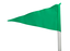 Flagga till hörnstolpe 30 mm Hörnflagga Grön 