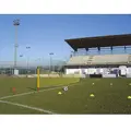 Fotbollstennis - utomhus 9x1 m Nät med stolpar till fotboll och tennis
