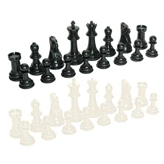 Schackpjäser stora 32 st. Stora schackfigurer 11-20 cm