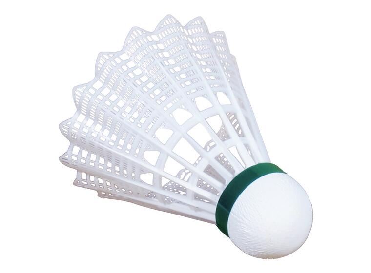 Badmintonboll Shuttle 1000 - 6 st Vit med grön ring - långsam 