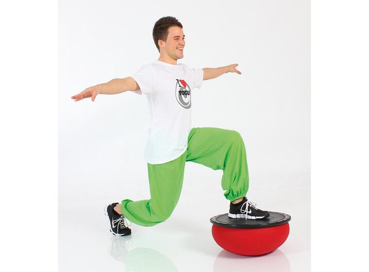 Balansboll Togu Jumper Pro | Giftfri 52 cm | träningsboll i Ruton | Röd 