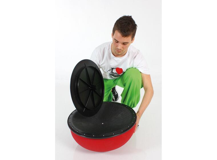 Balansboll Togu Jumper Pro | Giftfri 52 cm | träningsboll i Ruton | Röd 
