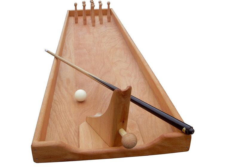 Biljardbowling i trä Bowlingbana | 193 x 40 x 7 cm 