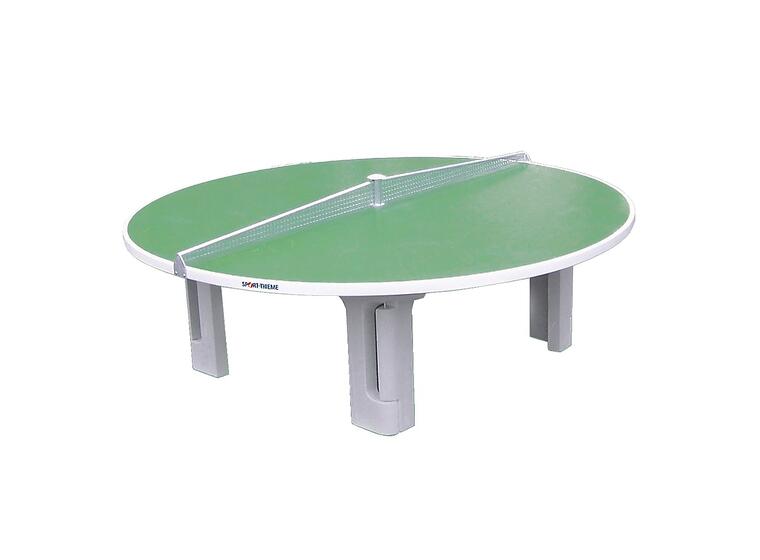 Bordtennisbord  Runt 240cm Utomhus | grönt | nät inkluderat