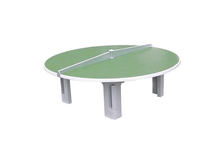 Bordtennisbord i betong |  Runt 240 cm Rondo | Utomhusbord | Polymerbetong Grön 