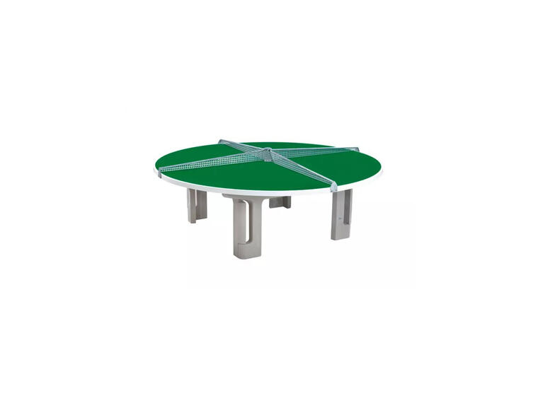 Bordtennisbord i betong |  Runt 240 cm Rondo | Utomhusbord | Polymerbetong Grön 