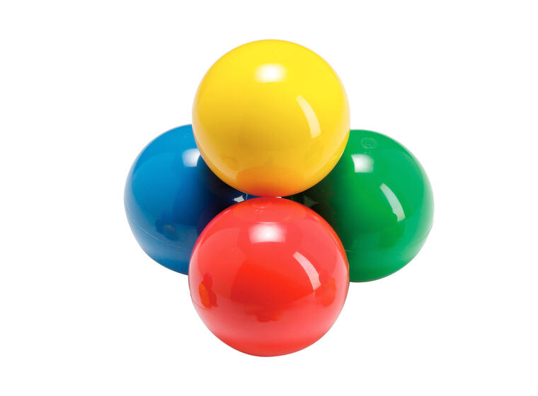 Freeball 6,5 cm | 4 st lätt gummiboll 