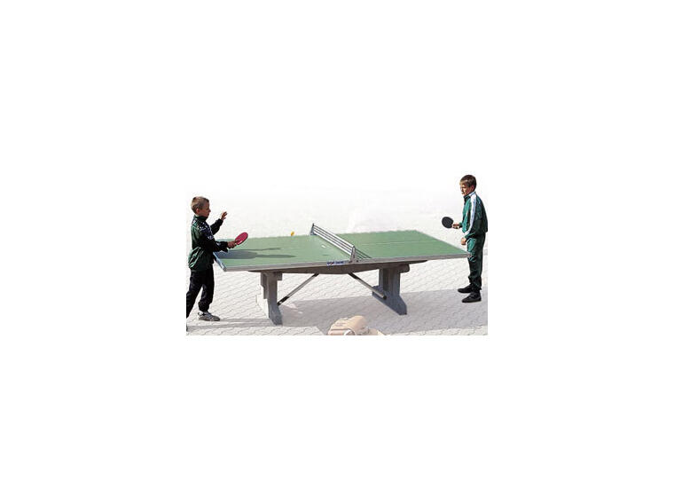 Bordtennisbord Premium Stabil 700 kg Blått utomhusbord i Polymerbetong 