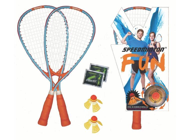 Speedminton® FUN Set 2 racket, 2 bollar, 2 ljusstavar 