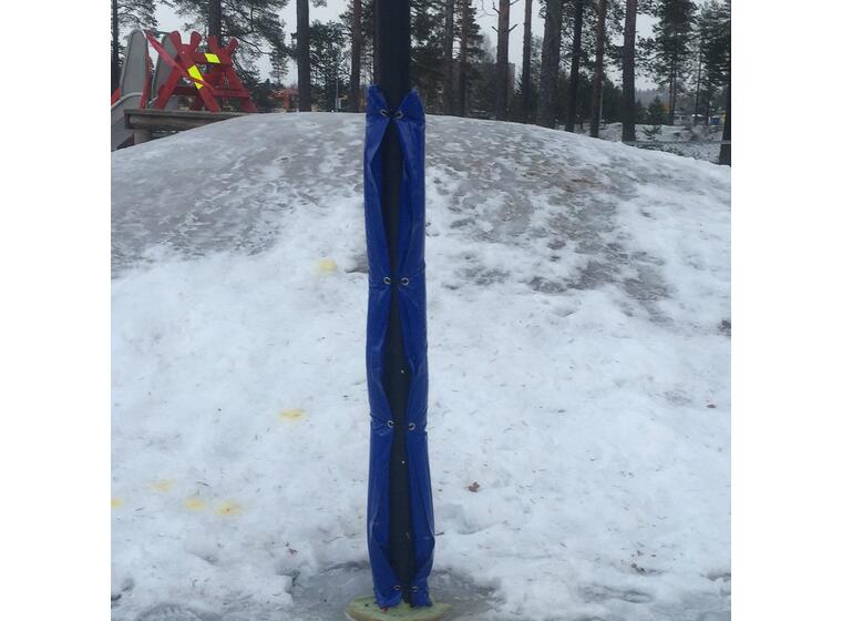 Stolpskydd | Skydd i pulkabacken 1m 100x100x 5 cm |  Med öljetter 