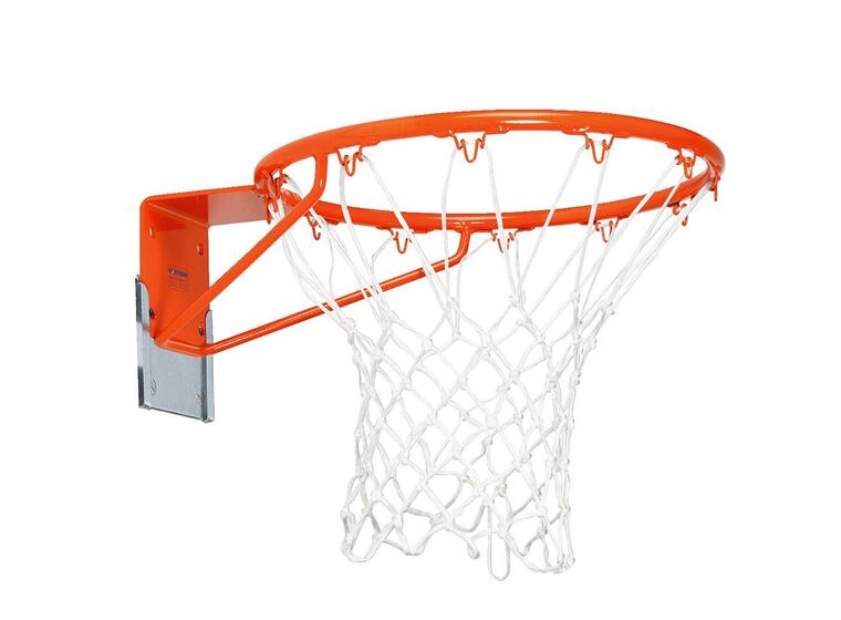 Basketkorg med fast nät Komplet set med monteringsfäste 
