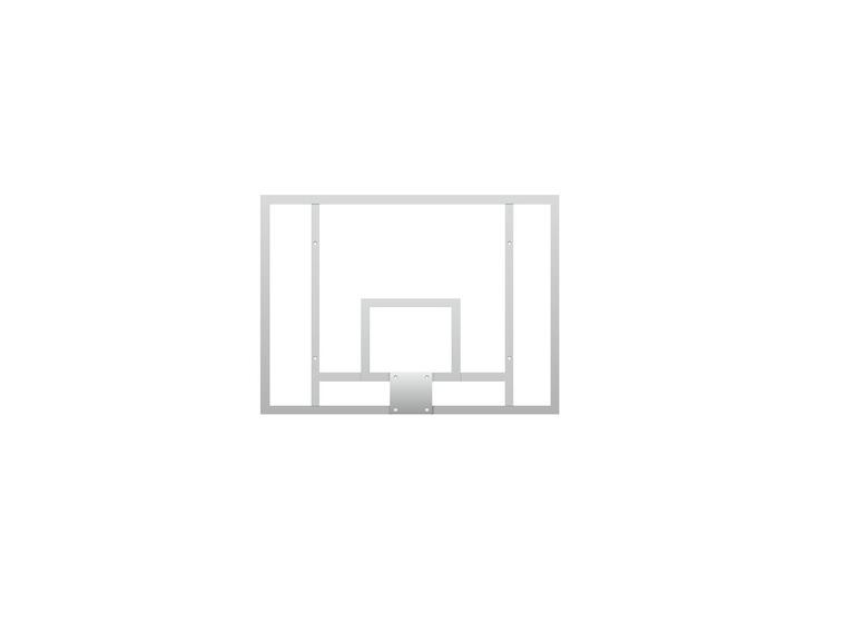 Basketplanka av akrylglass | Transparant 180x105 cm | Inomhus och utomhus 
