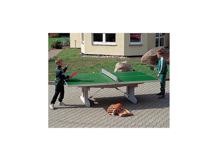 Bordtennisbord Premium Stabil 700 kg Grönt utomhusbord i Polymerbetong 