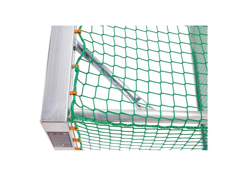 Fotbollmål Minimål Aluminium 240x1260x100 cm | Maska 10 cm | Grön
