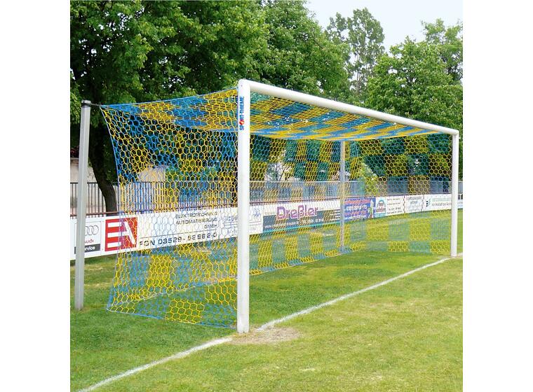 Fotbollsmål 7,32x2,44 m Stadion Vit 11 manna | Med stolpar och markhylsor 