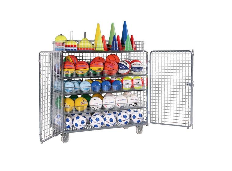 Förvaringsvagn Standard med topphylla 150x140x62 cm med 3 hyllor 