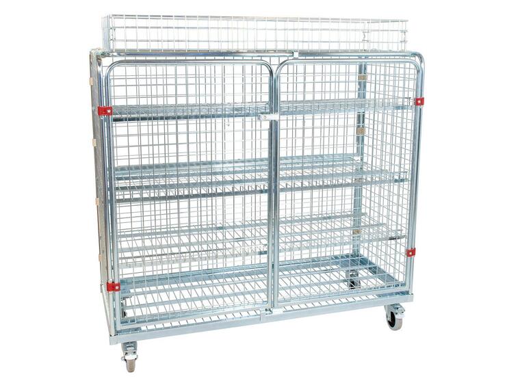 Förvaringsvagn Standard med topphylla 150x140x62 cm med 3 hyllor 