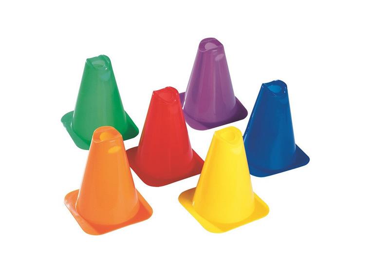 Markeringskoner Mini Flexibel | 16 cm 6 st. | Endast en färg
