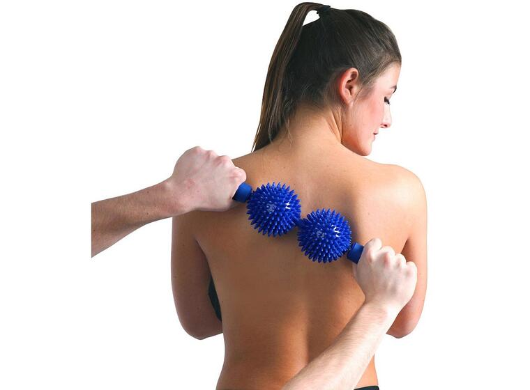 Massagerulle Duo 43 cm Med 2 piggbollar 