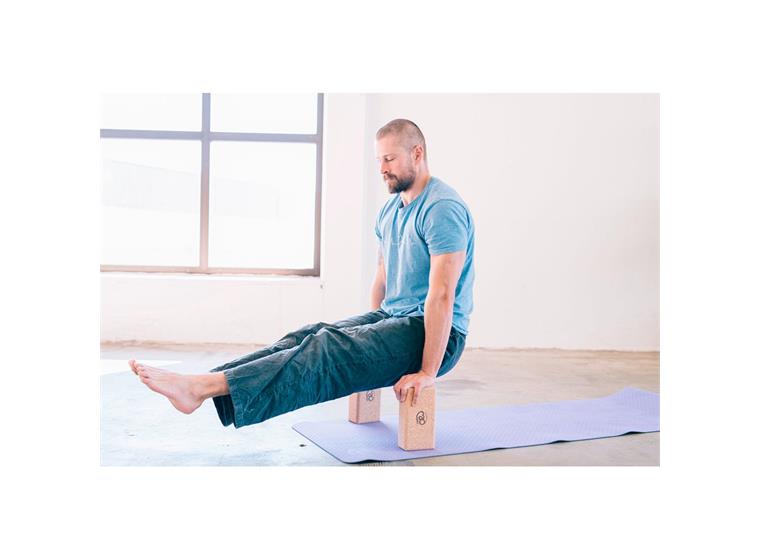 Yogablock i kork 230 x 120 x 75 mm