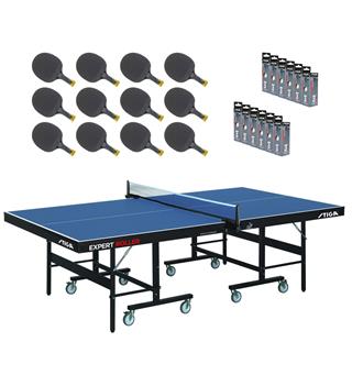 Bordtennisbord STIGA EXPERT ROLLER CSS Komplett set med bord rack och bollar