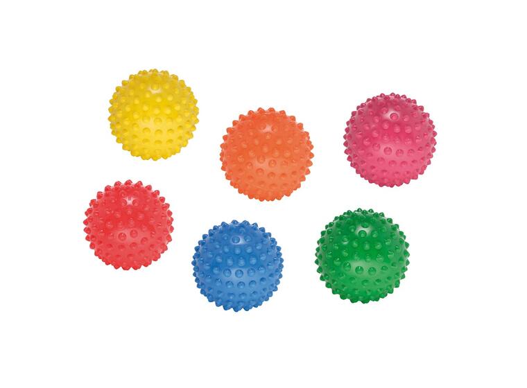Massageboll Easy Grip | 6st. Piggboll | Lekboll | Medelhård | 12 cm 