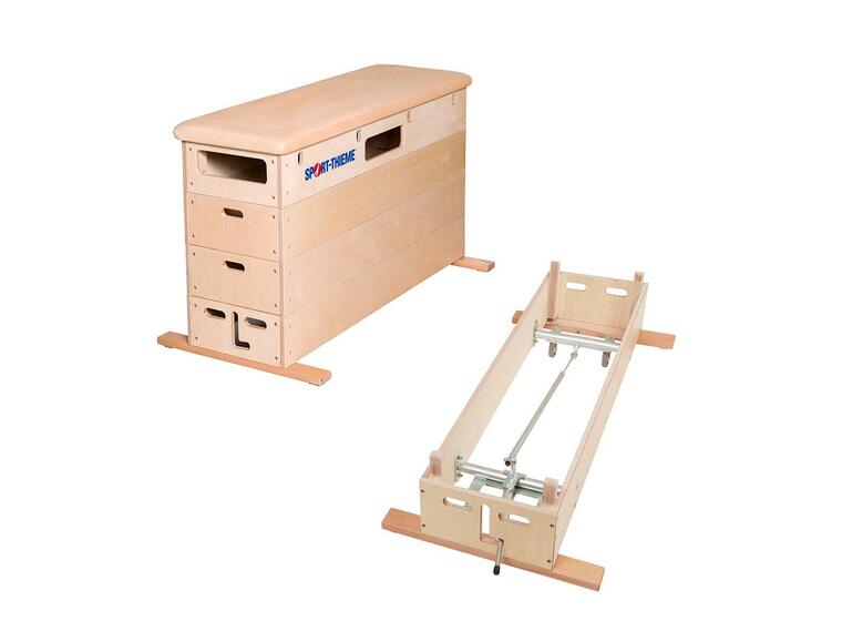 Plint Multiplex 4 sektioner 150x50x90 cm Med hjul | TÜV/GS certifierad | Beige 
