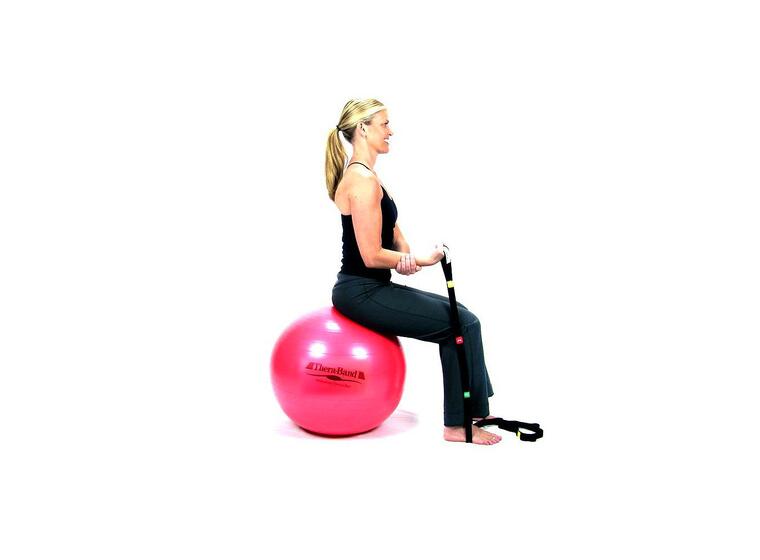 TheraBand Stretch Strap 140 cm Elastiskt band med öglor 