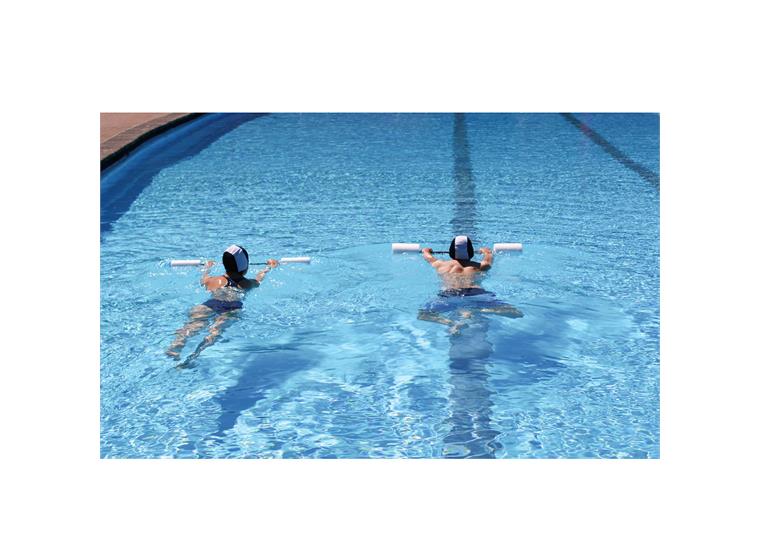 Vattenskivstång | Vattenhantel 1 st Senior | För Aqua fitness 