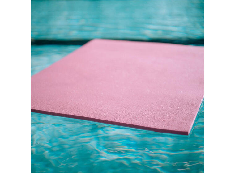 Baby Play Raft -100 x 75 x 1,5 cm - Rosa Aqualand tunn flytmatta - Rosa färg 