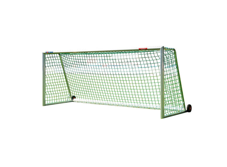 Fotbollsmål 5x2 m Safety 7 manna | Vältsäkert | Hjul 