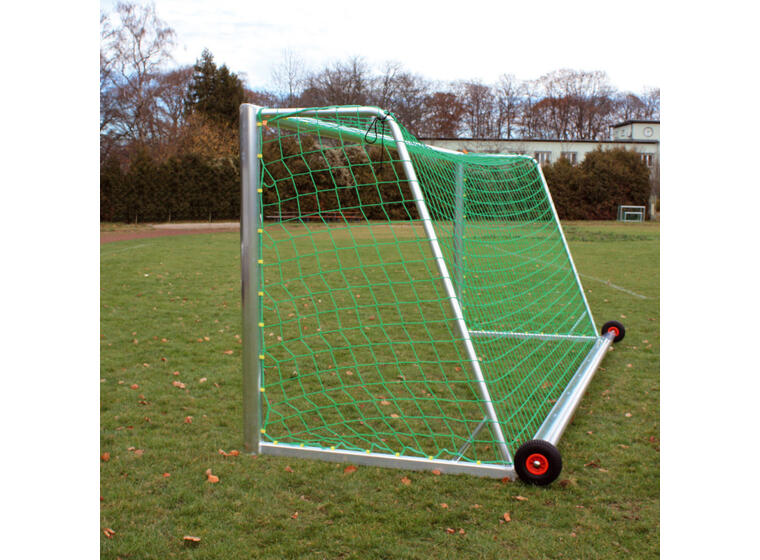 Fotbollsmål 5x2 m Safety 7 manna | Vältsäkert | Hjul 