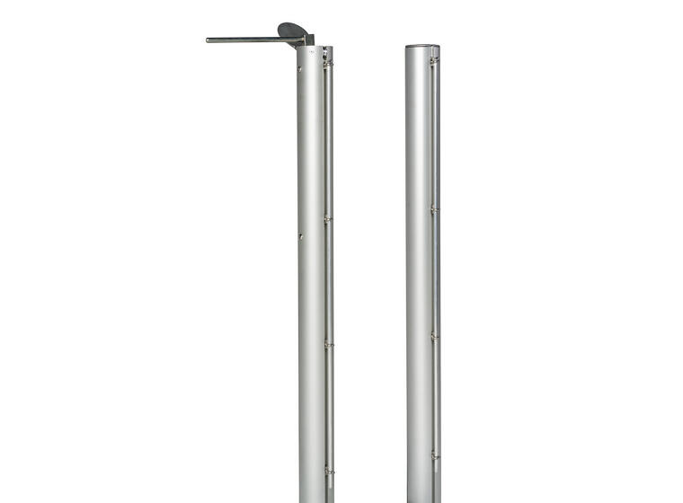 Tennisstolpar aluminium ø 83mm 2 st Runda stolpar inklusive golvhylsor 