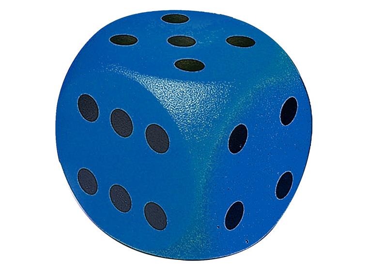 Tärning Volley i skum med hal yta 1 st | Blå | 30 x 30 cm