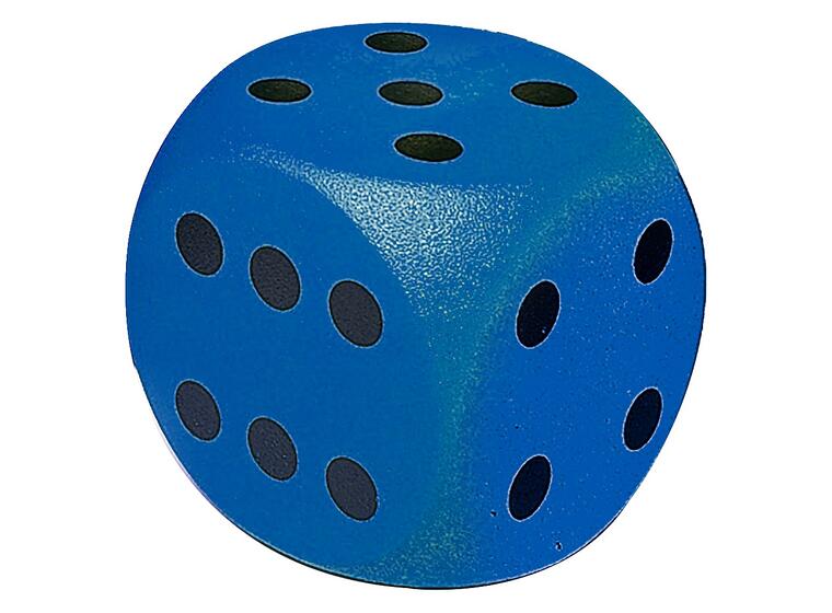 Tärning Volley i skum med hal yta 1 st | Blå | 30 x 30 cm 