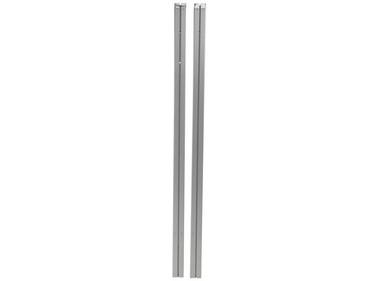 Badmintonstolpar med profil 80x80 mm 2 st. | för golvhylsor 