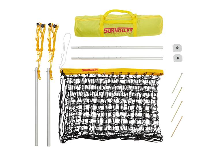 Beachvolleyboll set SunVolley LC 600 Beachvolleybollnät 6 m | Stolpar | Bag