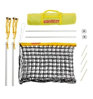 Beachvolleyboll set SunVolley LC 600 Beachvolleybollnät 6 m | Stolpar | Bag