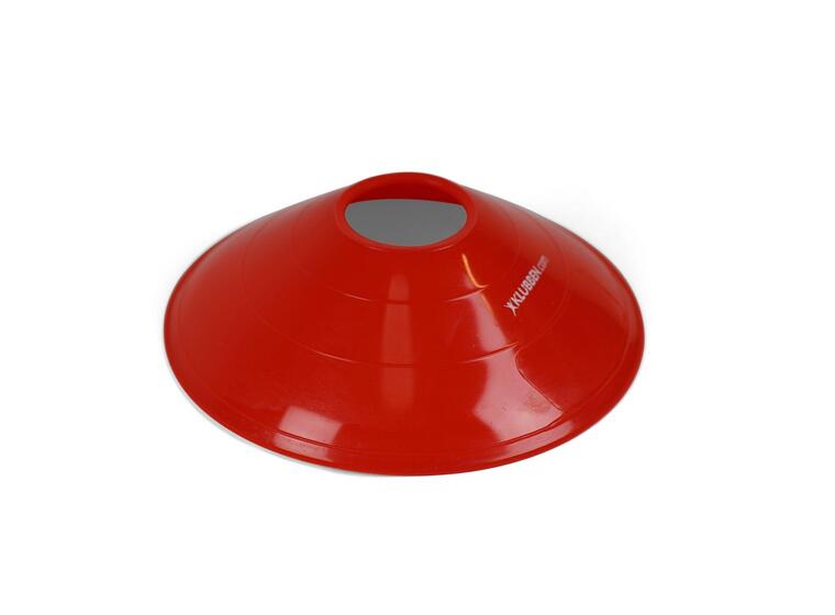 Markeringskoner | röda | 50 st Låga koner | D: 19 cm | H: 5 cm 