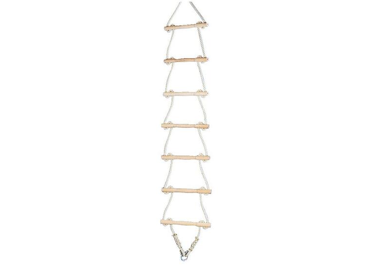 Repstege 7 steg 210 cm | Klätterstege med fästringar 