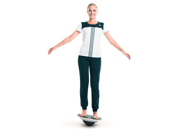 Balansplatta Sport Profi 37 cm Balansbräda i trä och aluminium 