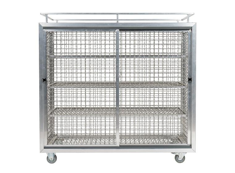 Utrustningsvagn i aluminium 150 x 148 x 62 cm 