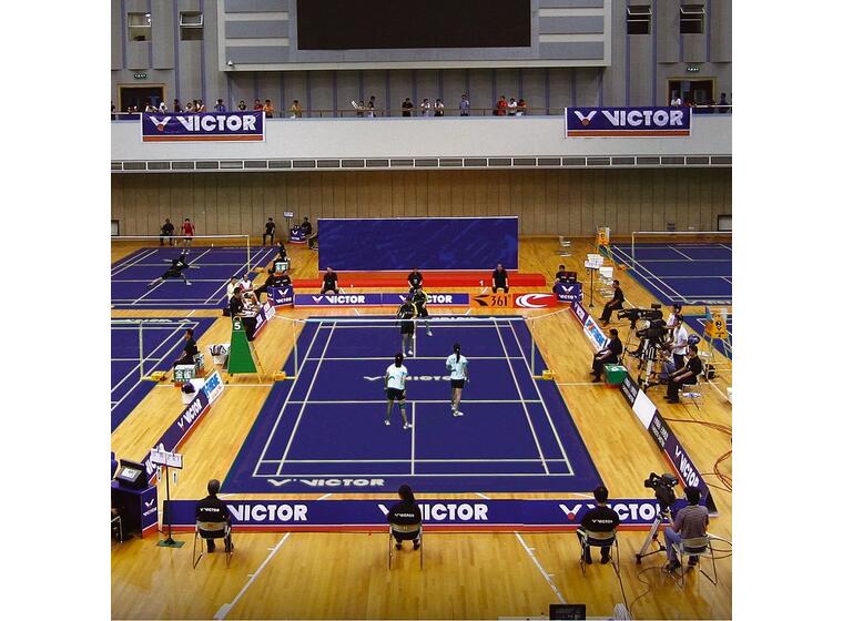 Victor Badminton Court mobil 2 delar Portabelt badmintongolv 
