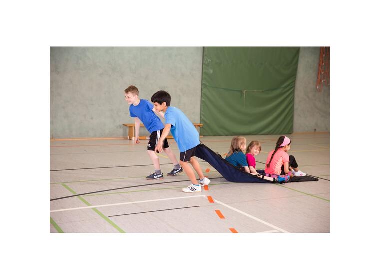 Activi-T-Blanket | Dragmatta med handtag taeambuildingsaktivitet