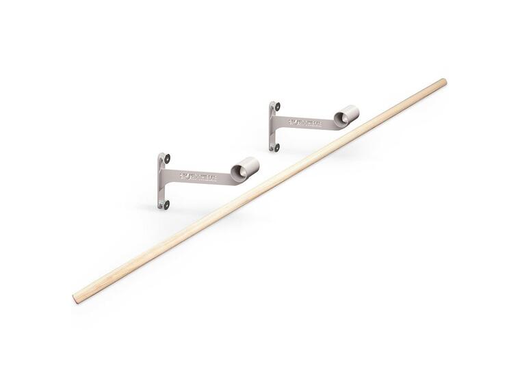 Balettstång med väggfäste 40 mm | längd 200 cm | rund profil 