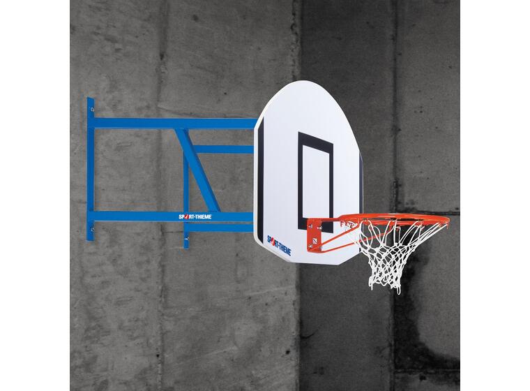 Basketställning vägghängd komplett Ställning Planka Korg Nät 
