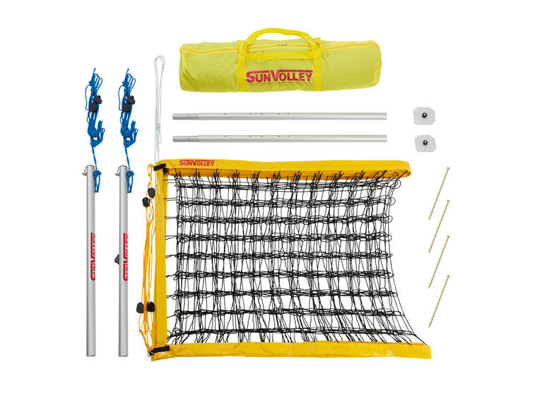 Beachvolleybollset SunVolley Standard Beachvolleybollnät 9,5 m| Stolpar | Bag 