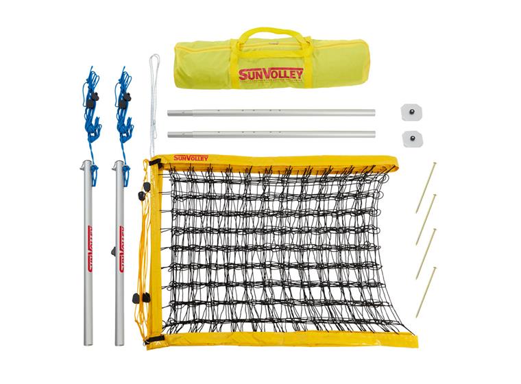 Beachvolleybollset SunVolley Standard Beachvolleybollnät 9,5 m| Stolpar | Bag