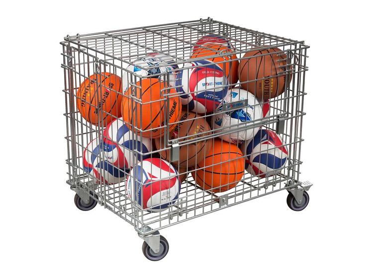 Bollvagn Jumbo L 73x60x80 cm Mycket stabil förvaringsvagn för bollar 